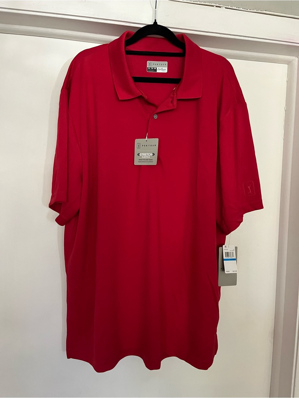 PGA Tour Dark Red Men's Polo Shirt